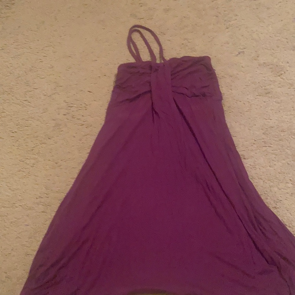 Purple halter cover up